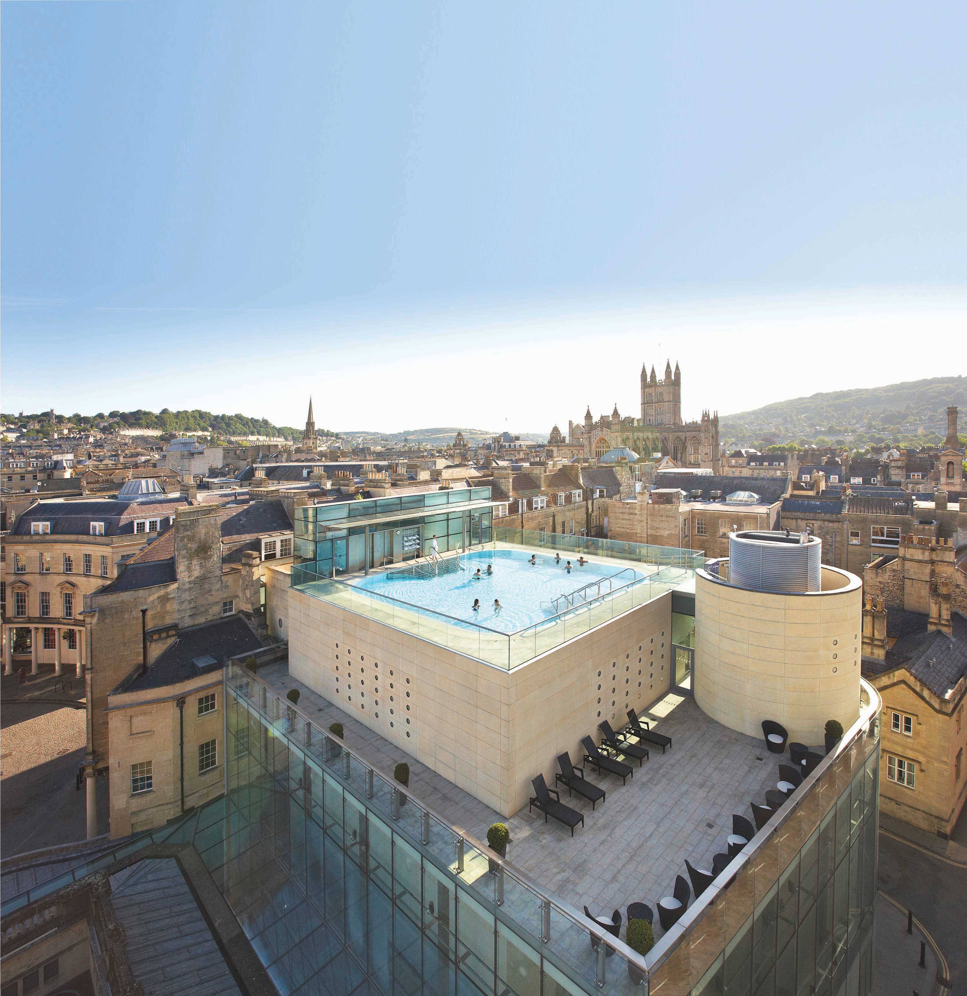 Rooftop Pool at Thermae Bath Spa